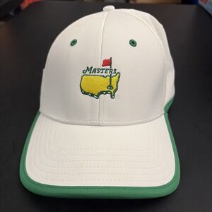 Masters Golf Cap White/Green American Needle Augusta National Hat Adjustable